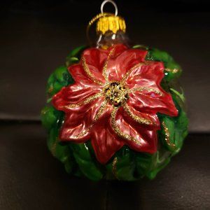 Dillard's 2000 Millennial Collectible Poinsettia Ornament